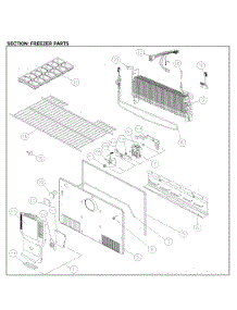 Freezer Parts parts for Kenmore Top-Mount Refrigerator 111.61202712 (11161202712, 111 61202712) from AppliancePartsPros.com
