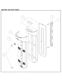 M / F Duct parts for Kenmore Top-Mount Refrigerator 111.61202712 (11161202712, 111 61202712) from AppliancePartsPros.com