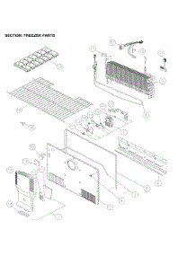 Freezer Parts parts for Kenmore Top-Mount Refrigerator 111.61202713 (11161202713, 111 61202713) from AppliancePartsPros.com