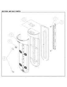 Multi-Function Duct Parts parts for Kenmore Top-Mount Refrigerator 111.61202714 (11161202714, 111 61202714) from AppliancePartsPros.com