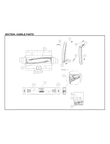 Handle Parts parts for Kenmore Top-Mount Refrigerator 111.61202714 (11161202714, 111 61202714) from AppliancePartsPros.com