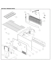 Freezer Parts parts for Kenmore Top-Mount Refrigerator 111.61205712 (11161205712, 111 61205712) from AppliancePartsPros.com