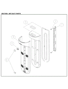 M / F Duct parts for Kenmore Top-Mount Refrigerator 111.61205712 (11161205712, 111 61205712) from AppliancePartsPros.com