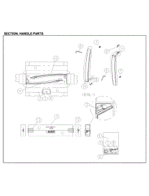 Handle Parts parts for Kenmore Top-Mount Refrigerator 111.61205712 (11161205712, 111 61205712) from AppliancePartsPros.com