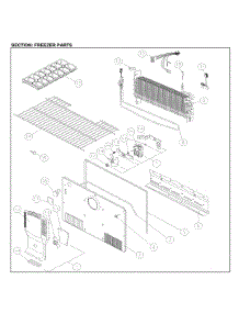 Freezer Parts parts for Kenmore Top-Mount Refrigerator 111.61205713 (11161205713, 111 61205713) from AppliancePartsPros.com