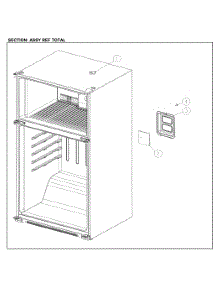 Total Ref Assy parts for Kenmore Top-Mount Refrigerator 111.61205713 (11161205713, 111 61205713) from AppliancePartsPros.com