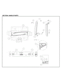 Handle Parts parts for Kenmore Top-Mount Refrigerator 111.61205713 (11161205713, 111 61205713) from AppliancePartsPros.com