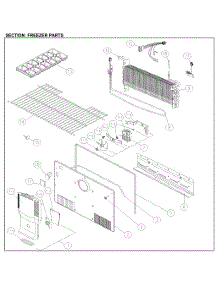 Freezer Parts parts for Kenmore Top-Mount Refrigerator 111.61209712 (11161209712, 111 61209712) from AppliancePartsPros.com