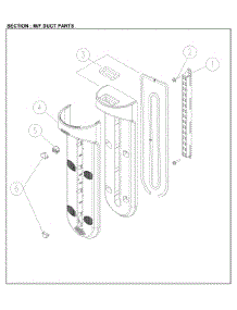 M / F Duct parts for Kenmore Top-Mount Refrigerator 111.61209712 (11161209712, 111 61209712) from AppliancePartsPros.com