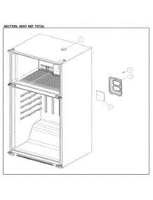 Refrigerator Assy parts for Kenmore Top-Mount Refrigerator 111.61209712 (11161209712, 111 61209712) from AppliancePartsPros.com