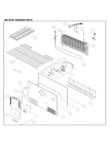 Freezer Parts parts for Kenmore Top-Mount Refrigerator 111.61209714 (11161209714, 111 61209714) from AppliancePartsPros.com