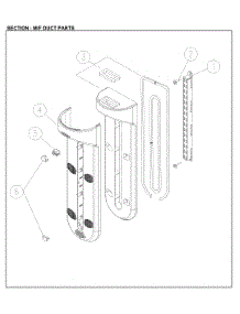 M / F Duct parts for Kenmore Top-Mount Refrigerator 111.61209714 (11161209714, 111 61209714) from AppliancePartsPros.com