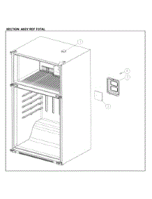 Refrigerator Assy parts for Kenmore Top-Mount Refrigerator 111.61209714 (11161209714, 111 61209714) from AppliancePartsPros.com
