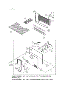 Freezer parts for Kenmore Top-Mount Refrigerator 111.61211615 (11161211615, 111 61211615) from AppliancePartsPros.com