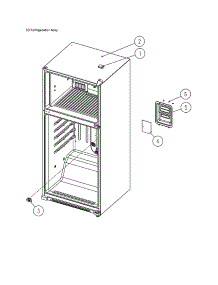 Refrigerator Assy parts for Kenmore Top-Mount Refrigerator 111.61211615 (11161211615, 111 61211615) from AppliancePartsPros.com