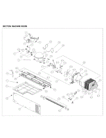 Machine Parts parts for Kenmore Top-Mount Refrigerator 111.61215612 (11161215612, 111 61215612) from AppliancePartsPros.com