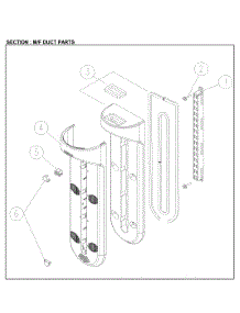 M / F Duct Parts parts for Kenmore Top-Mount Refrigerator 111.61215612 (11161215612, 111 61215612) from AppliancePartsPros.com