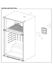 Refrigerator Assy parts for Kenmore Top-Mount Refrigerator 111.61215612 (11161215612, 111 61215612) from AppliancePartsPros.com