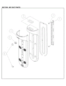 M / F Duct Parts parts for Kenmore Top-Mount Refrigerator 111.61219612 (11161219612, 111 61219612) from AppliancePartsPros.com