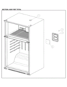 Refrigerator Assy parts for Kenmore Top-Mount Refrigerator 111.61219612 (11161219612, 111 61219612) from AppliancePartsPros.com