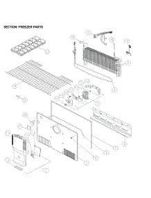 Freezer Parts parts for Kenmore Top-Mount Refrigerator 111.61219613 (11161219613, 111 61219613) from AppliancePartsPros.com