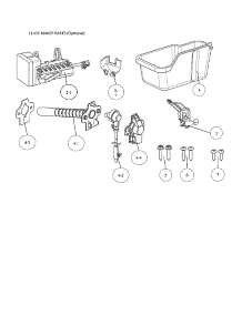 11-Ice Maker Parts parts for Kenmore Top-Mount Refrigerator 111.61265220 (11161265220, 111 61265220) from AppliancePartsPros.com