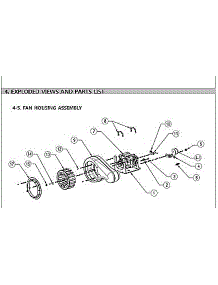 Fan Housing Assy parts for Kenmore Dryer 111.69142120 (11169142120, 111 69142120) from AppliancePartsPros.com