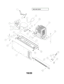 Machine Room parts for Kenmore Top-Mount Refrigerator 111.69332812 (11169332812, 111 69332812) from AppliancePartsPros.com