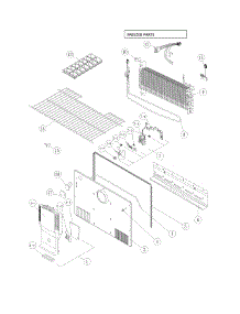 Freezer Parts parts for Kenmore Top-Mount Refrigerator 111.69332812 (11169332812, 111 69332812) from AppliancePartsPros.com