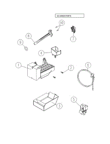Ice Maker Parts parts for Kenmore Top-Mount Refrigerator 111.69332812 (11169332812, 111 69332812) from AppliancePartsPros.com