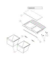Crisper Parts parts for Kenmore Top-Mount Refrigerator 111.69332812 (11169332812, 111 69332812) from AppliancePartsPros.com