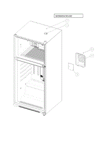 Refrigerator Assembly parts for Kenmore Top-Mount Refrigerator 111.69332812 (11169332812, 111 69332812) from AppliancePartsPros.com