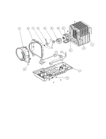 Case Vapori parts for Kenmore Top-Mount Refrigerator 111.69339810 (11169339810, 111 69339810) from AppliancePartsPros.com