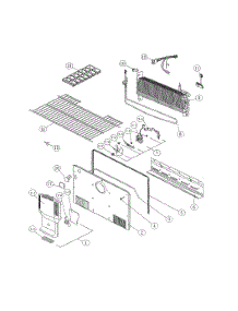 Freezer parts for Kenmore Top-Mount Refrigerator 111.69339810 (11169339810, 111 69339810) from AppliancePartsPros.com