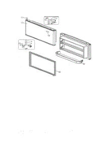 Freezer Door parts for Kenmore Top-Mount Refrigerator 111.69339810 (11169339810, 111 69339810) from AppliancePartsPros.com