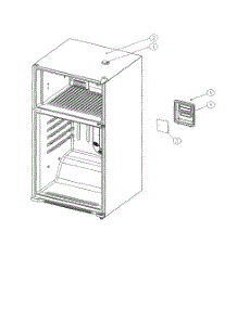 Cabinet parts for Kenmore Top-Mount Refrigerator 111.69339810 (11169339810, 111 69339810) from AppliancePartsPros.com