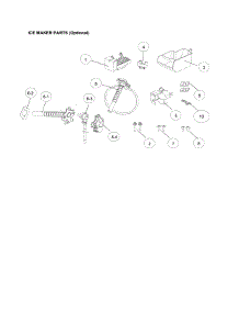 Ice Maker Parts (Optional) parts for Kenmore Top-Mount Refrigerator 111.70612910 (11170612910, 111 70612910) from AppliancePartsPros.com