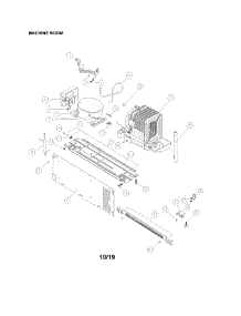 Machine Room parts for Kenmore Top-Mount Refrigerator 111.70715910 (11170715910, 111 70715910) from AppliancePartsPros.com