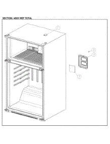 Refrigerator Assy parts for Kenmore Top-Mount Refrigerator 111.71212612 (11171212612, 111 71212612) from AppliancePartsPros.com