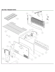 Freezer Parts parts for Kenmore Top-Mount Refrigerator 111.71212613 (11171212613, 111 71212613) from AppliancePartsPros.com