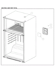 Refrigerator Assy parts for Kenmore Top-Mount Refrigerator 111.71219613 (11171219613, 111 71219613) from AppliancePartsPros.com