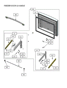 Freezer Door & Handle parts for Kenmore Elite Bottom-Mount Refrigerator 11172692120 from AppliancePartsPros.com