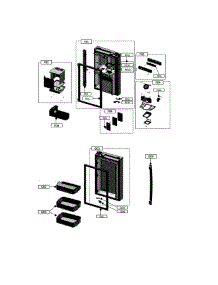 R-Room & Handles parts for Kenmore Elite Bottom-Mount Refrigerator 11172697911 from AppliancePartsPros.com