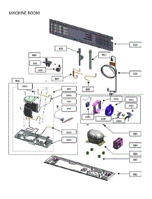 Machine Room parts for Kenmore Elite Bottom-Mount Refrigerator 11172699120 from AppliancePartsPros.com