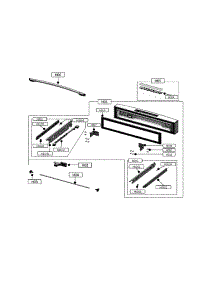 M-Door & Handles parts for Kenmore Elite Bottom-Mount Refrigerator 11172699910 from AppliancePartsPros.com