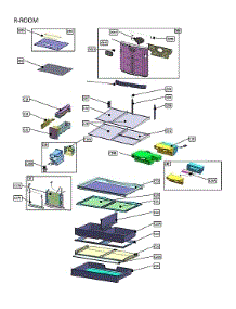 Refrigerator Room parts for Kenmore Elite Bottom-Mount Refrigerator 11172795120 from AppliancePartsPros.com