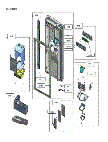 Refrigerator Door parts for Kenmore Elite Bottom-Mount Refrigerator 11172795120 from AppliancePartsPros.com