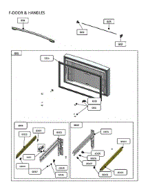 Freezer Door & Handles parts for Kenmore Elite Bottom-Mount Refrigerator 11172795120 from AppliancePartsPros.com