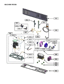 Machine Room parts for Kenmore Elite Bottom-Mount Refrigerator 11172797020 from AppliancePartsPros.com