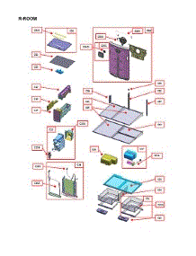 Refrigerator Room parts for Kenmore Elite Bottom-Mount Refrigerator 11172797020 from AppliancePartsPros.com